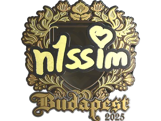 Sticker | n1ssim (Gold) | Budapest 2025