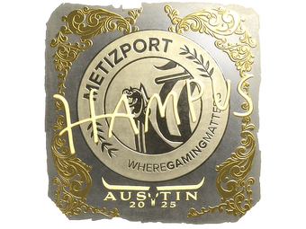 Sticker | hampus (Gold) | Austin 2025 image