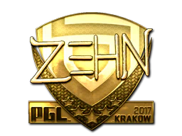 Sticker | zehN (Gold) | Krakow 2017 image