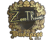 Sticker | ztr (Gold) | Budapest 2025 image