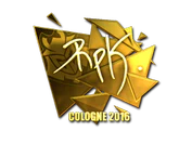 Sticker | RpK (Gold) | Cologne 2016 image
