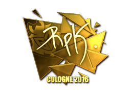 Sticker | RpK (Gold) | Cologne 2016 image