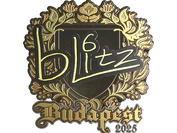 Sticker | bLitz (Gold) | Budapest 2025 image