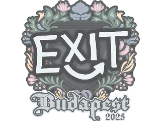 Sticker | exit | Budapest 2025