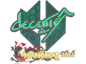 Sticker | decenty (Holo) | Shanghai 2024 image