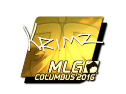 Sticker | KRIMZ (Gold) | MLG Columbus 2016 image