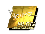Sticker | KRIMZ (Gold) | MLG Columbus 2016 image