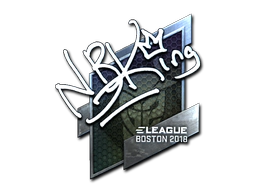 Sticker | NBK- (Foil) | Boston 2018 image