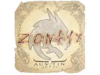 Sticker | zont1x | Austin 2025 image