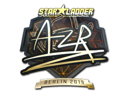 Sticker | AZR (Gold) | Berlin 2019 image