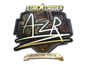 Sticker | AZR (Gold) | Berlin 2019 image