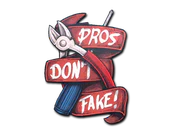 Sticker | Pros Don't Fake image