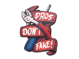 Sticker | Pros Don't Fake image