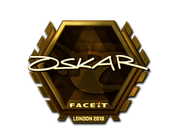 Sticker | oskar (Gold) | London 2018 image