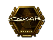 Sticker | oskar (Gold) | London 2018 image
