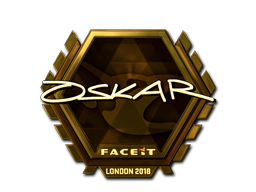 Sticker | oskar (Gold) | London 2018 image
