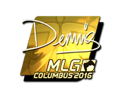 Sticker | dennis (Gold) | MLG Columbus 2016 image