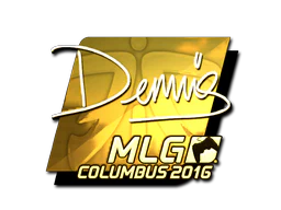 Sticker | dennis (Gold) | MLG Columbus 2016 image