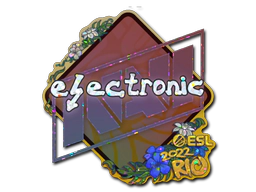 Sticker | electronic (Glitter) | Rio 2022 image