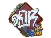 Sticker | sk0R (Glitter) | Rio 2022 image