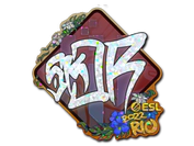 Sticker | sk0R (Glitter) | Rio 2022 image