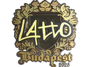 Sticker | latto (Gold) | Budapest 2025 image