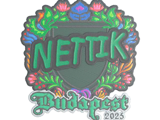 Sticker | nettik (Embroidered) | Budapest 2025