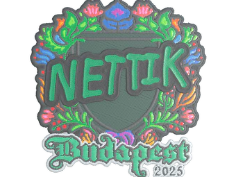Sticker | nettik (Embroidered) | Budapest 2025 image