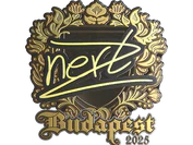 Sticker | NertZ (Gold) | Budapest 2025 image
