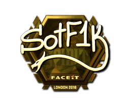 Sticker | S0tF1k (Gold) | London 2018 image