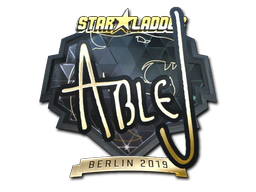 Sticker | ableJ (Gold) | Berlin 2019 image