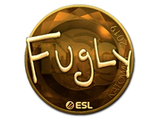 Sticker | FugLy (Gold) | Katowice 2019 image