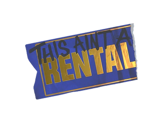 Sticker | Ain't A Rental (Foil) image