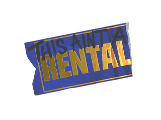 Sticker | Ain't A Rental (Foil)