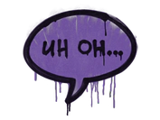 Sealed Graffiti | Uh Oh (Monster Purple) image