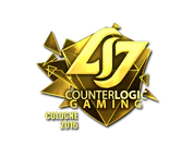Sticker | Counter Logic Gaming (Gold) | Cologne 2016 image