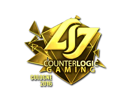 Sticker | Counter Logic Gaming (Gold) | Cologne 2016 image