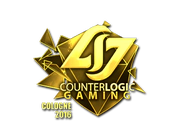 Sticker | Counter Logic Gaming (Gold) | Cologne 2016 image