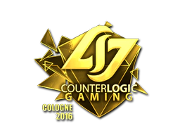 Sticker | Counter Logic Gaming (Gold) | Cologne 2016 image