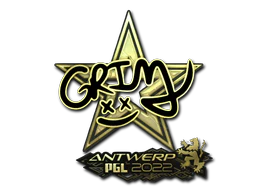 Sticker | Grim (Gold) | Antwerp 2022 image