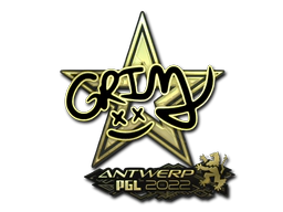 Sticker | Grim (Gold) | Antwerp 2022 image