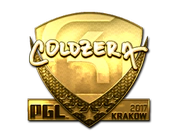 Sticker | coldzera (Gold) | Krakow 2017 image