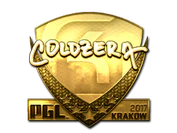 Sticker | coldzera (Gold) | Krakow 2017 image