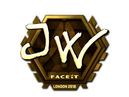 Sticker | JW (Gold) | London 2018 image