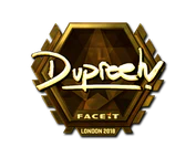 Sticker | dupreeh (Gold) | London 2018 image