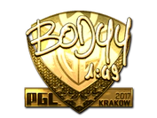 Sticker | bodyy (Gold) | Krakow 2017 image