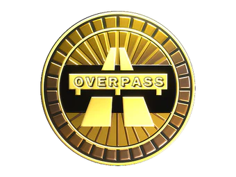 Sticker | Overpass (Gold) image