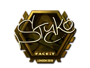 Sticker | STYKO (Gold) | London 2018 image
