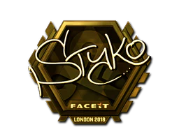 Sticker | STYKO (Gold) | London 2018