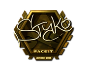 Sticker | STYKO (Gold) | London 2018 image